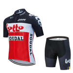 Team Lotto Team Jalgratturi&uuml;likond L&uuml;hikeste varrukatega Jalgrattasport Rulluisutamis&uuml;likond Jalgrattavarustus L black