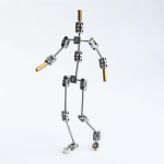 A06RP Armatuuri komplekt - Isetegemise metallist nukun&auml;gu skelett, Lihtne kokku panna, Animeeritud tegelase disain, Stop-motion animatsiooniks NONE