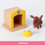 Puidust miniatuursed m&ouml;&ouml;blikomplektid Lastele Maja M&auml;nguasi - Magamistoa, elutoa, k&ouml;&ouml;gi, vannitoa tarvikud Poiste T&uuml;drukute Kingitused