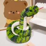 120/180cm simuleeritud madu plush-nukk pehme triibuga simulatsioonim&auml;nguasjad koomiksiloomad padi s&uuml;nnip&auml;evakingitused poistele ja t&uuml;drukutele about 120cm