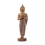 Buddha kuju alusega toonitud seisav dekoratiivne skulptuur budistidele, brown