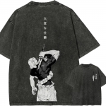 Toji Fushiguro Maki Zenin T-s&auml;rk Jujutsu Kaisen Veri Manga T Vintage Pesuga Retro Anime Streetwear Top S mitmev&auml;rviline
