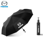 Autokindel UV-kaitsega vihmavari Automaatselt kokkupandav p&auml;ikesevari Mazda 3 5 6 Axela Atenza CX30 CX5 CX7 CX8 CX9 MX5 BT50 jaoks must