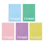 KOKUYO Campus Pehme Spiraaliga M&auml;rkmik T&auml;piline B Jooneline 40 Lehte B5 Komplekt 5 S-S111BTX5CSET blue