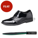 Meeste Liftid Liftikanna Kingad Peidetud Kontsad Lehma Nahast K&otilde;rgendavad Kingad Meestele Suurendav Sisetald 8CM 6CM Valitav K&otilde;rgus Kingad Mees 38 black
