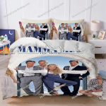 Klassikalise filmi Mamma Mia tekikottide komplekt Kodune stiil Voodipesu Pehme pesukanga puuvillane Voodi Neli aastaaega &Uuml;li&otilde;pilaste &uuml;hiselamu Kodutekstiil741 AU Single 140*210cm/55x83in 3pcs