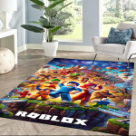 Roblox 180 Ruuduline Vaip Kontorivaip Disain Toa Kaunistamiseks Esik &Uuml;hiselamu M&auml;ngutuba Libisemisvastane Vaip Anime Kontori Dekoor Parim J&otilde;uludeks 80cmx120cm