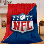NFLi meeskonna kollektsiooni flanellist viskepadi diivanile, reisimiseks, telkimiseks, elutuppa, kontorisse, toolile ja voodile pehme ja soe p&uuml;hadekingitus 130cmx150cm