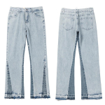 Uue stiili pritsmepatchwork cargo p&uuml;ksid Ameerika stiilis High Street mikro-laienevad vabaajap&uuml;ksid XL white