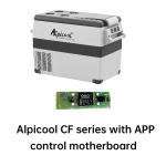 Alpicool Auto k&uuml;lmik Juhtpaneel V&auml;ike s&uuml;gavk&uuml;lmik Kaasaskantav jahedam Koduseks kasutamiseks S&otilde;iduk Veoauto K&uuml;lm Minik&uuml;lmik Bluetoothiga CF series white