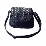 Mustad naised pu neet stud crossbody kotid naiste naiste messenger kotid rahakotid ja &otilde;lakott 25*2*20cm must