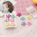 6 tk/komplekt Kaunite t&uuml;drukute t&auml;rnide juukseklambrid Candy Color BB juukseklambrid metallist laste juukseklambrid