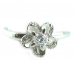 Bague Argent 'Scarlett' blanc 62 valge