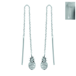 Les Tr&eacute;sors De Lily [N9246] &ndash; h&otilde;bedased 'Ananassi' h&otilde;bedased k&otilde;rvar&otilde;ngad (roodiumiga kaetud) &ndash; 10x5 mm h&otilde;be