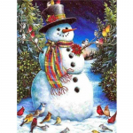 5D Teemantmaal Lumememme Mosaiik Ristpistes Teemanttikandid 20X30CM