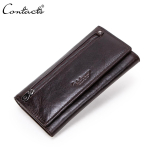 KONTAKT ehtsast nahast naiste rahakott, pikk rahakott, naiste sidur mobiiltelefoni kaardihoidja rahakottide jaoks