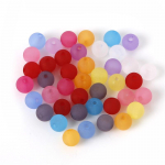Akr&uuml;&uuml;list vahehelmed j&auml;&auml;tunud &uuml;mmargune pall juhuslikult segatud 6 mm 8 mm 10 mm 12 mm 12mm 48pcs