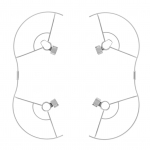 &Uuml;hildub DJI Mavic Mini Heighten teliku propelleri kaitsekomplektiga pikendatud jalgade s&otilde;ukruviga valge