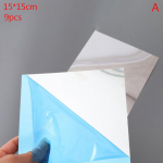 15*15 cm ruudukujuline &uuml;hendatav peegliseina kleebis Isekleepuv akr&uuml;&uuml;list peegliseina kleebis eemaldatav kleebis A 15*15cm 6pcs