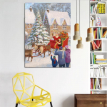 Teemantmaal 5D DIY t&auml;isruudukujuline teemanttikandid rhinestone kunst kodukaunistus Full Round 20X30CM