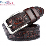 Cosy Up ehtsast nahast rihmad meestele Disainerv&ouml;&ouml; meeste mustriga Vintage Pin Pandlaga Luksuslik rihm uus moodne kvaliteetne 120cm 120CM pruun