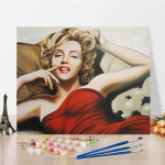 Maalimine numbrite j&auml;rgi L&otilde;uendimaal K&auml;sitsi maalitud DIY Digitaalne &otilde;limaal Kodukaunistus Dekompressioon 40x50cm no frame