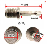 0/14Mm 1/4 kuusnurkne &uuml;hendusvarda adapteri puurpadrun M10 M14 &uuml;hendusvarras 14mm
