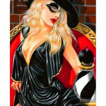 5D DIY Teemantmaali Seksikas T&uuml;drukute Ristpistes Komplekt Mosaiik Teemanttikandid Roos T&auml;is&uuml;mmargune/ruudukujuline puur Kodukaunistus Round 20x30cm