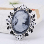 Blucome Vintage Style Palace Beauty Head Pross Naiste pross mantli &uuml;likonna kott Hijab Pins Kingitus lilla