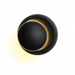 LED-seinalamp 360 kraadi p&ouml;&ouml;ratav &uuml;mmargune poolkuu seinavalgusti &ouml;&ouml;valgusti loominguline kaasaegne voodi Warm Light must