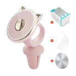 VAORLO tugevam magnetiline autohoidik armas telefonihoidja auto &otilde;hu v&auml;ljalaskeava Reguleeritava nurgaga mini-autoalus Model 1 roosa