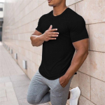 Meeste mood suvised sukkp&uuml;ksid T-s&auml;rk Jooksev Kompressioon Topid Casual Basic T-s&auml;rgid Sport Elastne top M