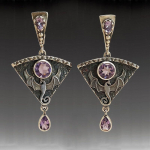 Draakon gooti punk metallist k&otilde;rvar&otilde;ngad roosa kiviga inkrusteeritud ripats k&otilde;rvar&otilde;ngad ehted vanaaegsed ehted