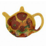 Les Tr&eacute;sors De Lily [A1391] - melamiinist kotikesehoidja  Vincent Van Gogh  P&auml;evalilled - 12x10 cm kollane