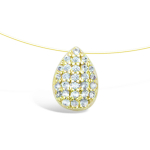 Les Tr&eacute;sors De Lily [R7131] - kullatud kaelakee  Sissi  valge kuld - 8x6 mm valge