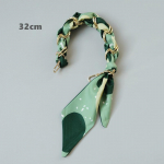 Uus mood kevadtalv naiste k&auml;ekoti tarvikute osa ketid eemaldatavad asendused Red Dot siidist armas rihmaga naiste isetegemise kett 32CM sinine