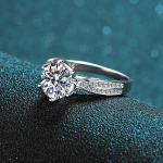 3 kat moissanite abielus&otilde;rmused naiste 925 sterling h&otilde;be 18k valge kullaga kaetud s&otilde;rmusega kihlas&otilde;rmus pulmalubadus 10