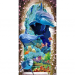 5D DIY Teemantmaalikomplektid T&auml;is&uuml;mmargune puur Delfiin Mosaiik Pilt Seinakaunistus Rhinestone'i Kunst K&auml;sit&ouml;&ouml; Kodukaunistuse kingitus Full Round 30x60CM