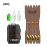Kingdom 5 tk Uus k&auml;rbsep&uuml;&uuml;k Shot Assistant Long Cast Assistor Kunstk&auml;rbeste landid Tackle Bead Sinker Kvaliteetne ujuv 3411-14#