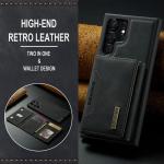 Kukkumiskaitse kaardihoidja nahk&uuml;mbris Samsung Galaxy S22 Ultra 5g S 22 Plus S22ultra S21 Fe S20 libisemiskindla magnetkatte jaoks for Galaxy S22 Ultra must