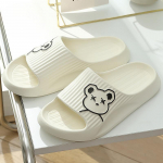 Sandaalid Naised Suvi Kodu Siseruumides Suplemine Libisemiskindel Pehme P&otilde;hi Astumine Sitta Tunne Meeste Sandaalid 36-37 valge