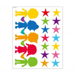 1 tk/1 komplekti seinakleebis, mida on lihtne kleepida Koduvarustus Tugev kleepuvus V&auml;rvilised k&auml;ej&auml;ljed Klassiruumi taust Seinapilt Atraktiivne dekoratiivne B