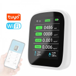 Tuya Wifi kaasaskantav &otilde;hukvaliteedim&otilde;&otilde;tur 8in1 PM1.0 PM2.5 PM10 CO2 TVOC HCHO temperatuur ja niiskus mitmev&auml;rviline