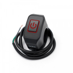 1 tk Mootorratta modifitseeritud l&uuml;liti esitulede helisignaali juhtimine SISSE V&Auml;LJAS nupp Juhtraua kinnitus veekindel nupp LED-tulega ZPG punane