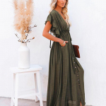 IELGY suvise plahvatuse stiilis bambusest riidest n&ouml;&ouml;pn&ouml;&ouml;r pikk p&auml;ikesekaitsekreem rannapluus kleit One size valge