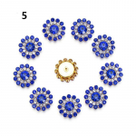 50 TK topeltpitsiga kullast k&uuml;&uuml;nis&otilde;mblusvee teemant, mittetermiline fikseeritud &otilde;mblusega vesiteemant r&otilde;ivaste, r&otilde;ivaste ja kaunistuste jaoks 14mm