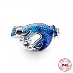 Suvise seeria Murano klaasist rippuv amulett naistele, h&otilde;bedase hetke k&auml;ev&otilde;ru meduusist ripats