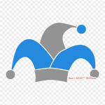 Klouni m&uuml;ts narri m&uuml;ts ja kellukesed pealekantav kuumpress-tr&uuml;kk vin&uuml;&uuml;lplaaster kleeps riietele DIY aplikatsioonid pestavad plaastrid