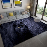 Panther Carpet Black Leopard vaip elutuppa suure pindalaga vaip Animal Lion Tiger uksematt magamistoa kodu kaunistamiseks 100x150cm