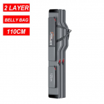 Terasest traatservaga kaasaskantav kalastuskott, mitmeotstarbeline paks veekindel, vastupidav &uuml;mbris &otilde;ngeritva kott kalastustarvete kott X277G 2Layer 110 cm Belly